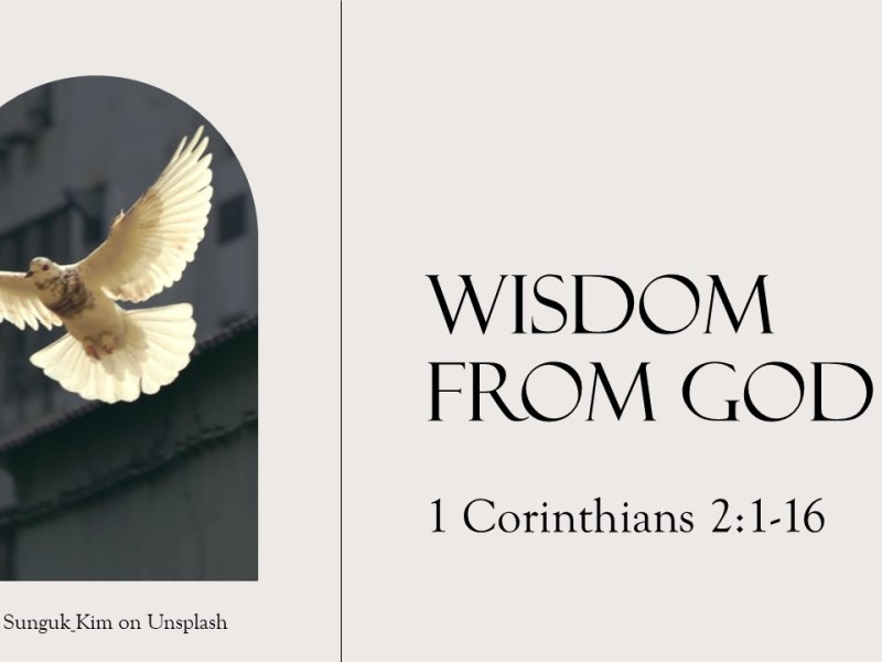 Wisdom from God (1 Corinthians 2)